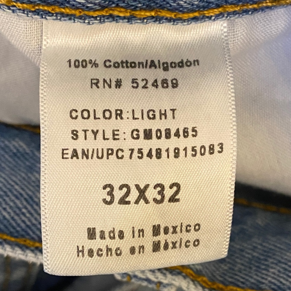 George Regular Classic Blue Men's Jeans Size 32 - Picture 6 of 6